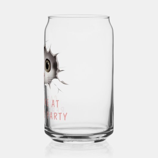 Moderne Grappige Ongebruikelijke Custom Dier Kat V Blikvorm Glas (Links)