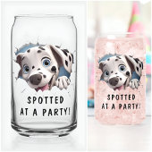 Moderne Grappige Ongewone Aangepaste Dalmatische V Blikvorm Glas