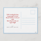 Moderne Grappige Sinterklaas Ski Kerstvakantie Feestdagenkaart (Achterkant)