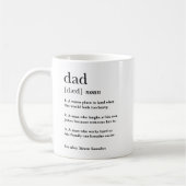 Moderne Grappige Vader Definitie Vaderdag Cadeau Koffiemok (Links)