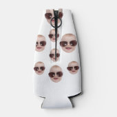 Moderne grappige verjaardag Grappige fotocadeaus Flesjeskoeler (Achterkant)