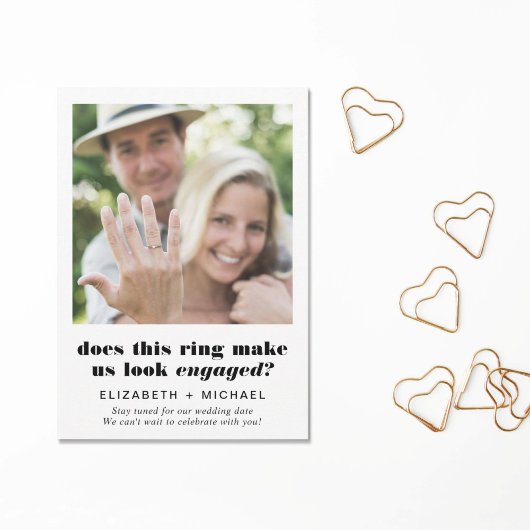 Moderne Grappige Verlovingsfoto's Aankondiging