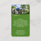 Moderne grasfoto QR-code Visitekaartje (Achterkant)