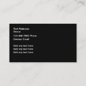 Moderne grasirrigatie en sproeiers visitekaartje (Achterkant)