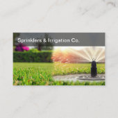 Moderne grasirrigatie en sproeiers visitekaartje (Voorkant)