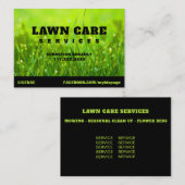 *~* Moderne grassen voor landschapszorg Visitekaartje (Voorkant / Achterkant)