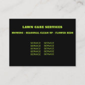 *~* Moderne grassen voor landschapszorg Visitekaartje (Achterkant)