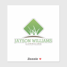 Moderne grasverzorging/landschapsgras Logo Sticker