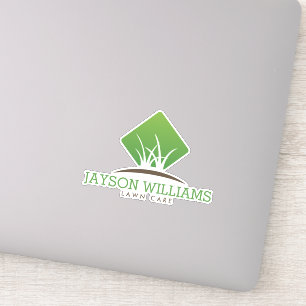 Moderne grasverzorging/landschapsgras Logo Sticker