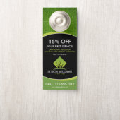 Moderne graszorg/landschapsontwerp: grijs Logo zwa Deurhanger (Op knop)