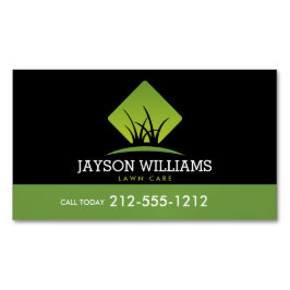 Moderne graszorg/landschapsontwerp: grijs Logo zwa Magnetisch Visitekaartje