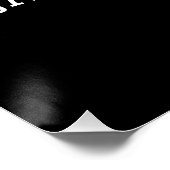 Moderne graszorg/landschapsontwerp: grijs Logo zwa Perfect Poster (Hoek)