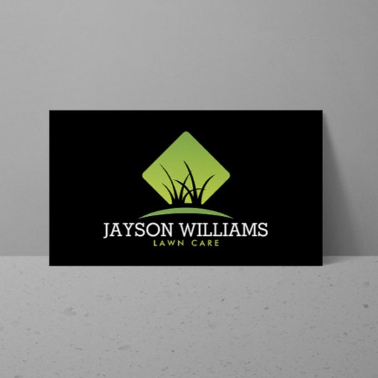 Moderne graszorg/landschapsontwerp: grijs Logo zwa Visitekaartje