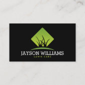 Moderne graszorg/landschapsontwerp: grijs Logo zwa Visitekaartje (Voorkant)