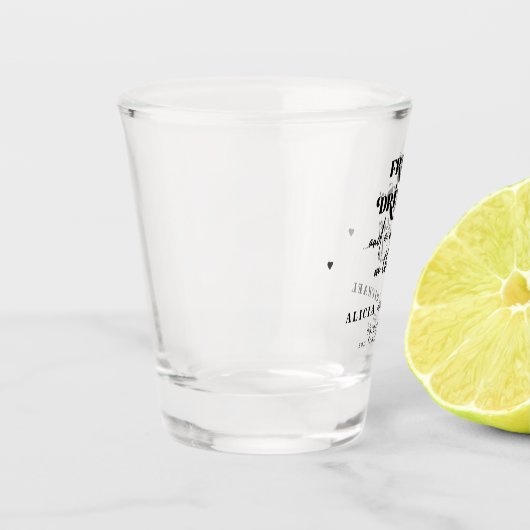 Moderne gratis drinken bruiloft met behoud van dat shot glas (Links)