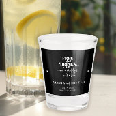 Moderne gratis drinken bruiloft met behoud van dat shot glas