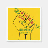 Moderne, gratis, ja zelfs 10e paper servet (Voorkant)