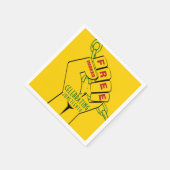 Moderne, gratis, ja zelfs 10e paper servet (Hoek)