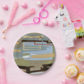 Moderne, gratis uitdrukkende schilderijen van Norm Papieren Bordje (Feest)