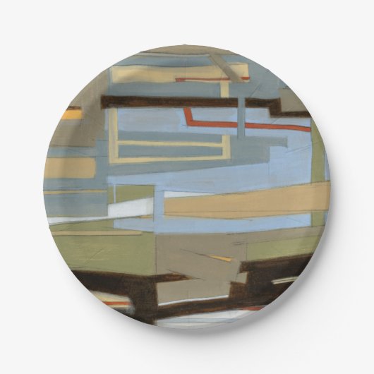 Moderne, gratis uitdrukkende schilderijen van Norm Papieren Bordje (Voorkant)