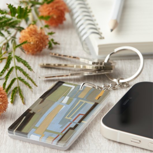 Moderne, gratis uitdrukkende schilderijen van Norm Sleutelhanger (Voorkant Rechts)