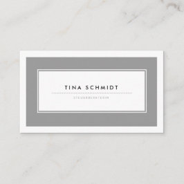 Moderne Grau Visitenkarten Visitekaartje