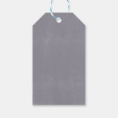 Moderne Graystone Granite Wash Grijze Bruiloft Cadeaulabel (Achterkant)