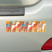 Moderne Great Dane Groep Bumpersticker (Op auto)