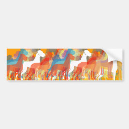 Moderne Great Dane Groep Bumpersticker