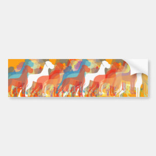 Moderne Great Dane Groep Bumpersticker