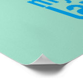 Moderne Great Dane Kunst - "Eten is mijn Liefdesta Poster (Hoek)