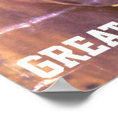 Moderne Great Dane Poster groen  (Hoek)