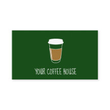 Moderne Green Custom Coffee House Loyalty Kaart