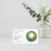 Moderne Green Energy visitekaartsjabloon Visitekaartje (Staand voorkant)
