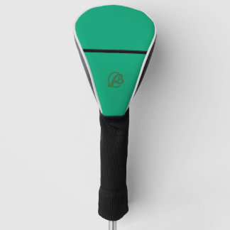 Moderne Green Golf Club Headcover met Monogram