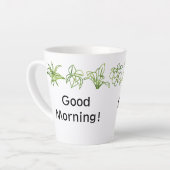 Moderne Green House Planten gepersonaliseerde latt Latte Mok (Linkerhoek)