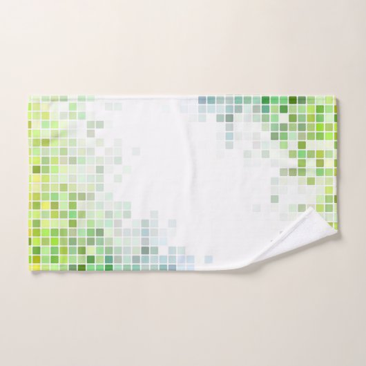 Moderne Green Tegel Pattern Bath Towel Set Bad Handdoek (Handdoek)