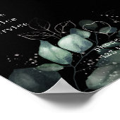 Moderne, Greenery Black Poster (Hoek)