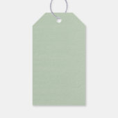 Moderne Greenery Eucalyptus Baby shower Hartelijk  Cadeaulabel (Achterkant)