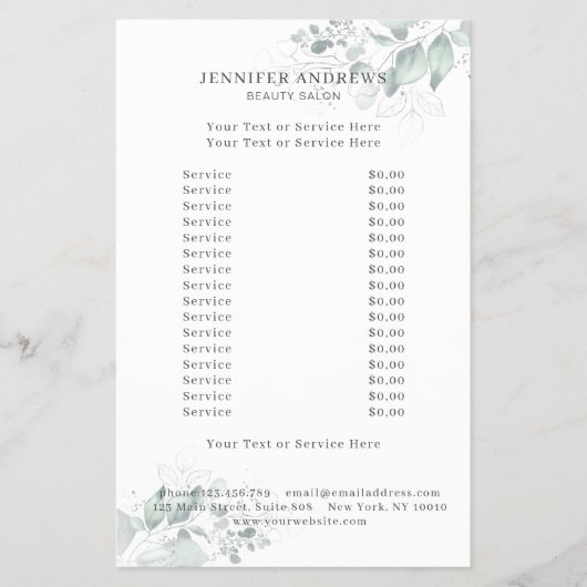 Moderne, Greenery Flyer (Voorkant)