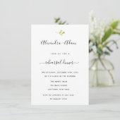 Moderne Greenery Rehearsal Dinner Invitations Kaart (Staand voorkant)