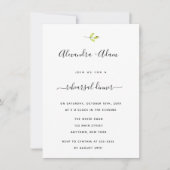 Moderne Greenery Rehearsal Dinner Invitations Kaart (Voorkant)