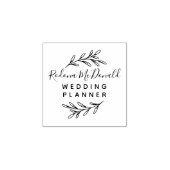 Moderne Greenery Script Professional Rubberstempel (Afrduk)