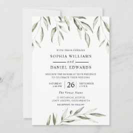Moderne Greenery Summer Herfst Spring Wedding Kaart