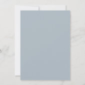 Moderne grensminimalist Boho Light Grey Wedding Kaart (Achterkant)