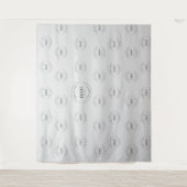 Moderne Grey Step en Repeat bedrijfslogo-evenement Wandkleed (Voorkant)