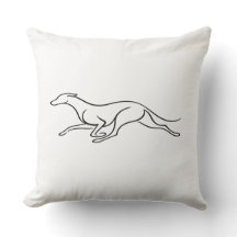 Moderne Greyhound Enkele Lijn Kunst Minimalistisch