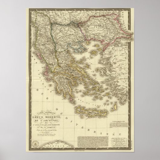 Moderne Griekse eilanden, Albanië, Macedonië Poster (Voorkant)