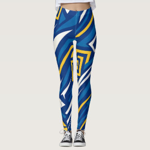 Moderne Griekse geometrie actieve kleding Vrouwe Leggings