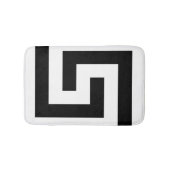 Moderne Griekse Key Simple Black Badmat (Voorkant)